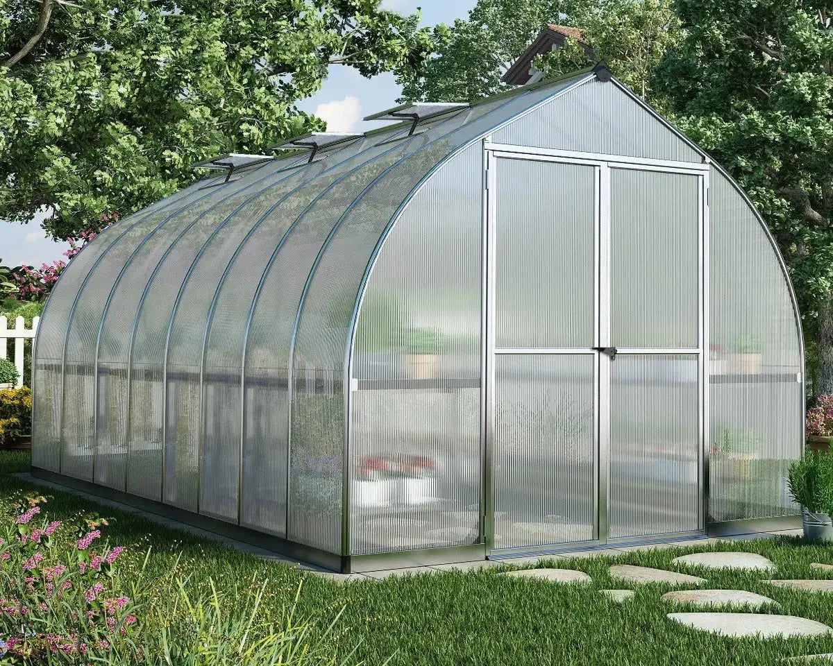Bella® 8 ft. x 16 ft. Bell Shaped Greenhouse | Palram-Canopia 8' Wide 6mm Bella Canopia by Palram