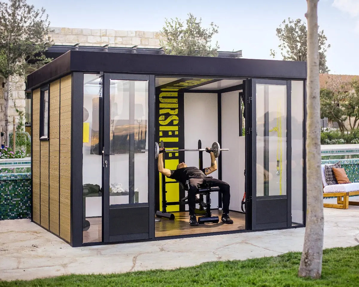 Copenhagen™ 11 ft. x 9 ft. Enclosed Garden Studio | Palram-Canopia Enclosed Gazebo Canopia by Palram   