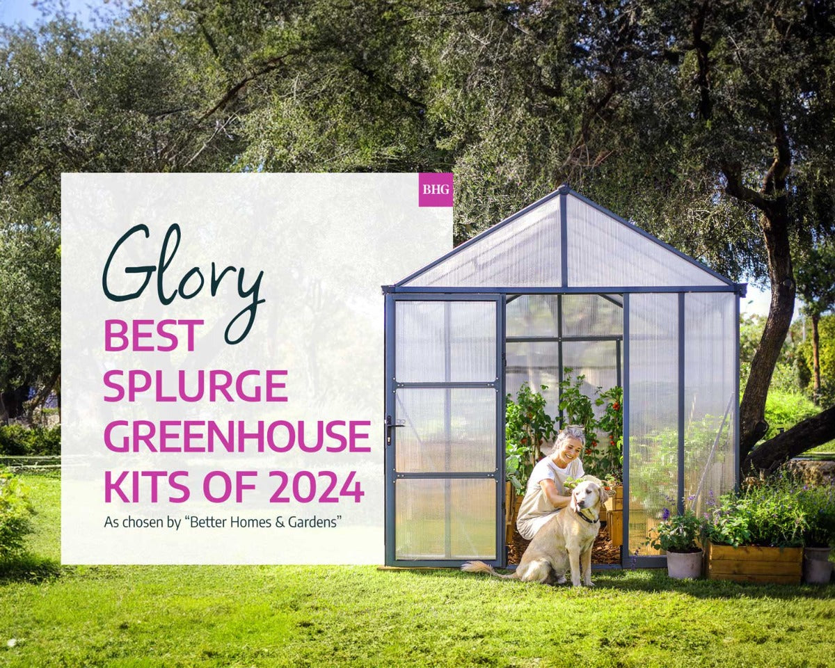 Glory® 8 ft. x 12 ft. Greenhouse with 10mm TwinWall Glazing | Palram-Canopia- Best Splurge Greenhouse Kits of 2024