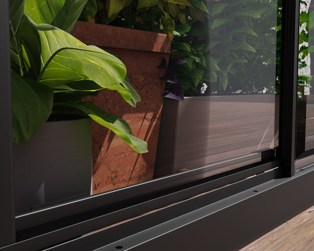 Ivy 4 ft. x 2 ft. Mini Greenhouse Kit - Black Structure & Clear Glazing 4' Wide Lean-to Canopia by Palram