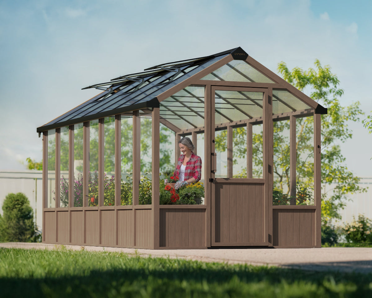 Natura® 8 ft. x 17 ft. Cedar Greenhouse