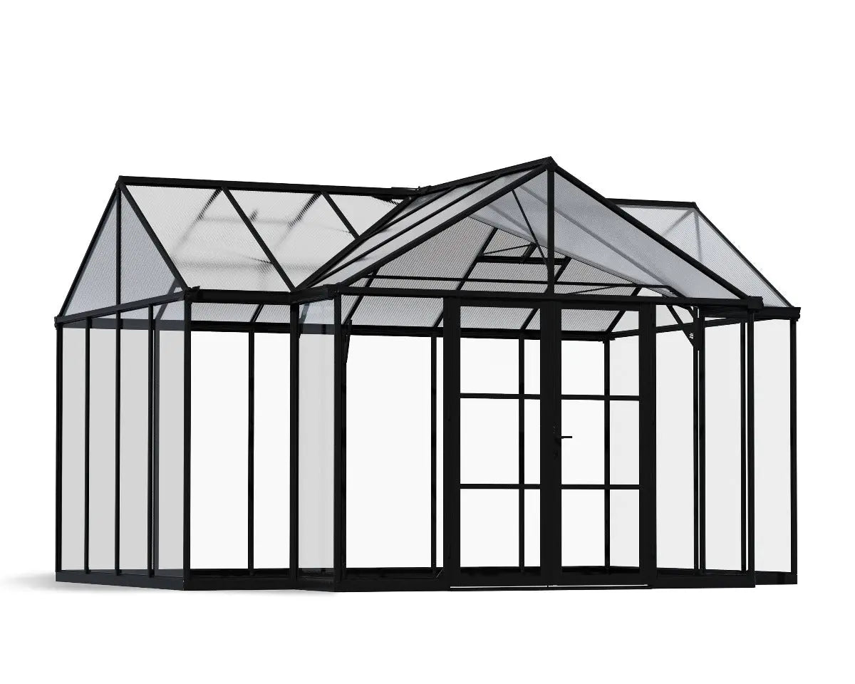 Triomphe® 12 ft. x 15 ft. Orangery Chalet Greenhouse | Palram-Canopia 10' Wide - Triomphe Chalet Canopia by Palram