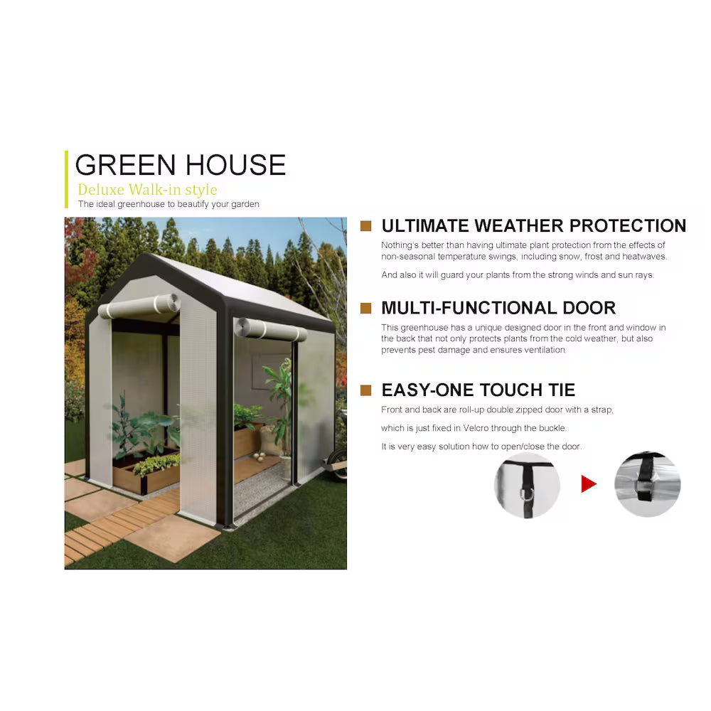 VegTrug 6' x 8' Walk-In Greenhouse