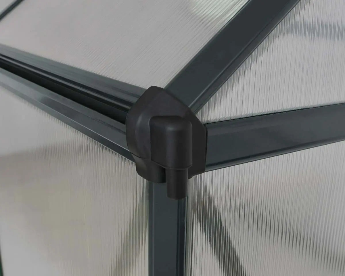 Mythos® 6 ft. x 8 ft. Greenhouse Twin Wall Grey | Palram-Canopia 6' Wide Mythos Canopia by Palram