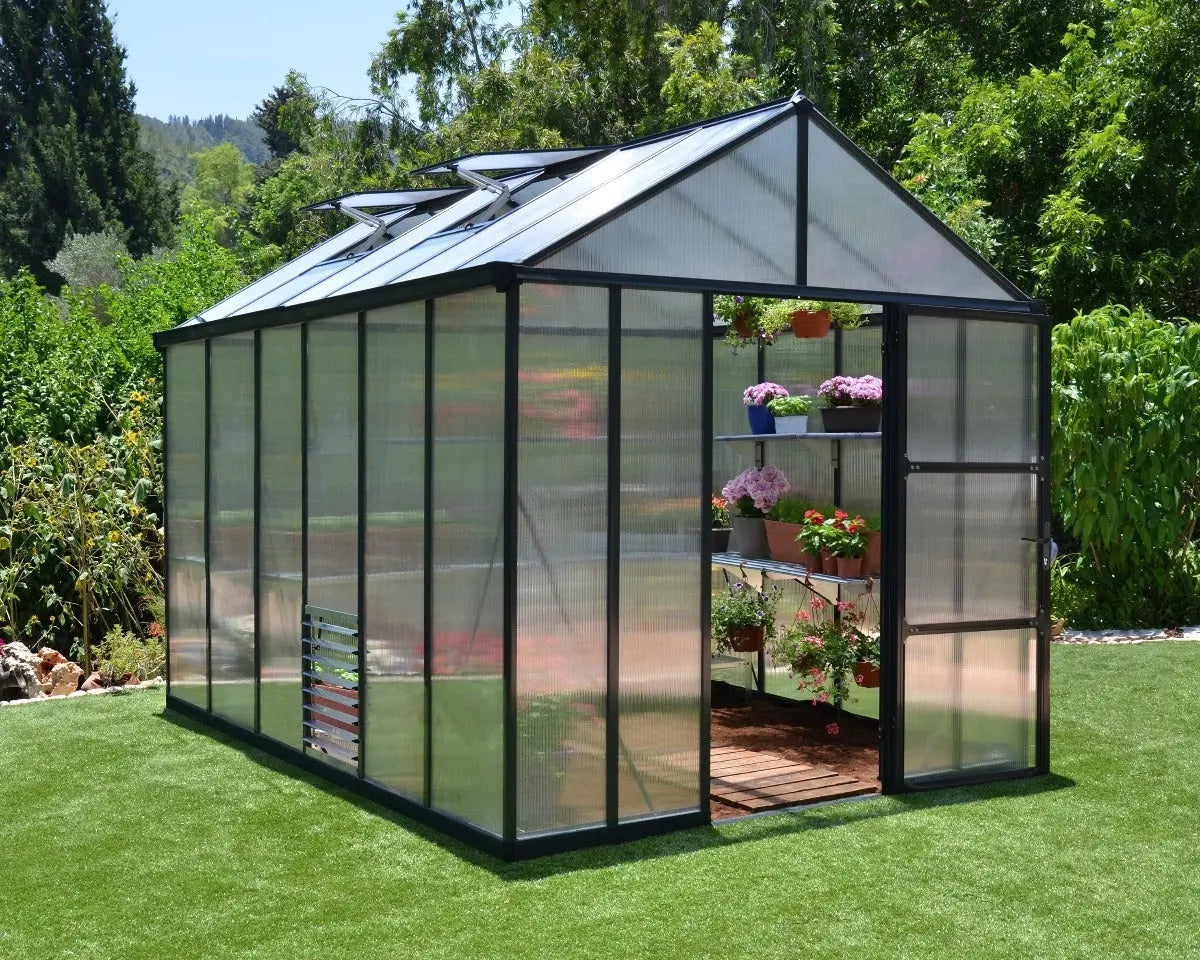 Glory® 8 ft. x 12 ft. Greenhouse with 10mm TwinWall Glazing | Palram-Canopia