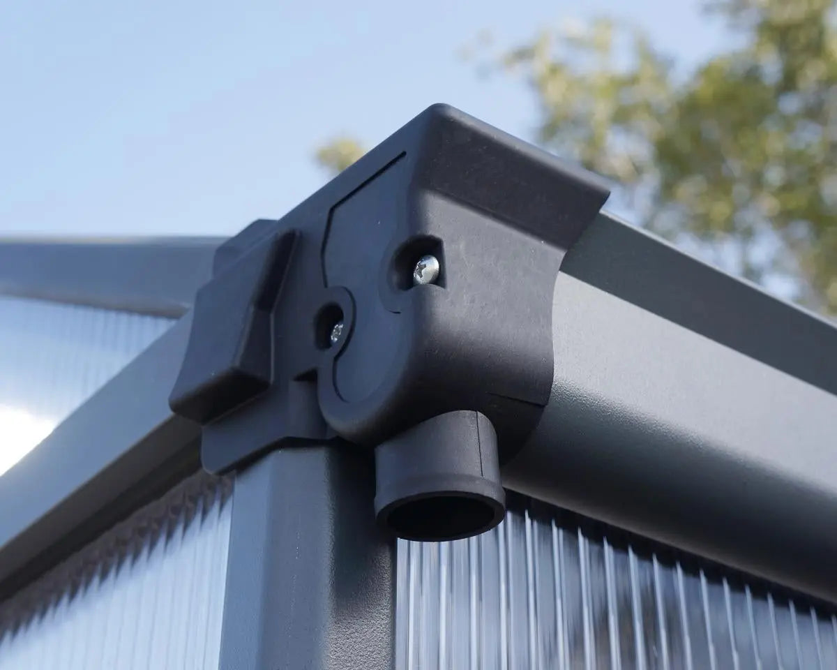 Glory® 8 ft. x 12 ft. Greenhouse with 10mm TwinWall Glazing | Palram-Canopia - Gutter