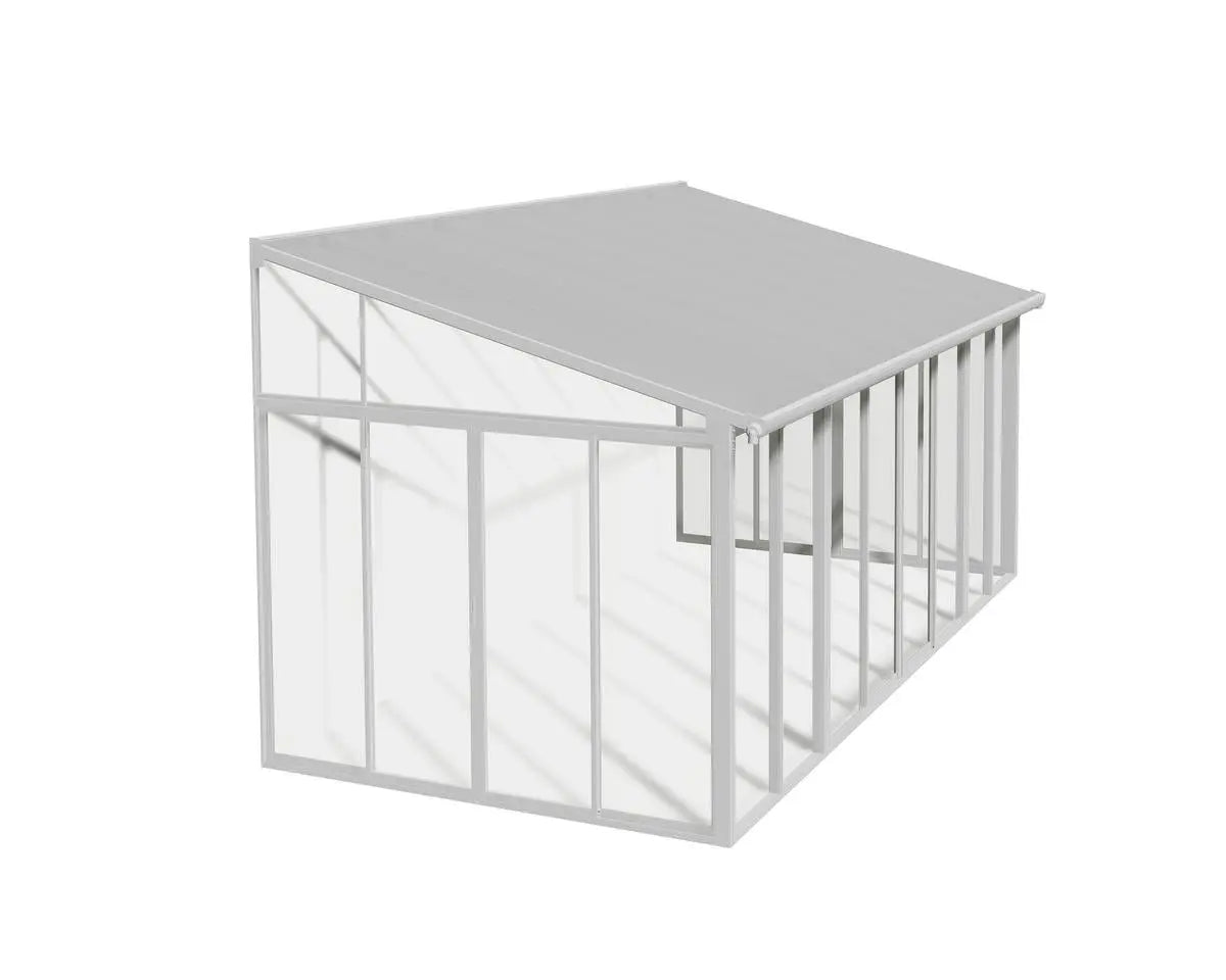 SanRemo™ 10 ft. x 18 ft. Solarium Patio Enclosure White Frame White Roof | Palram-Canopia Solarium Canopia by Palram