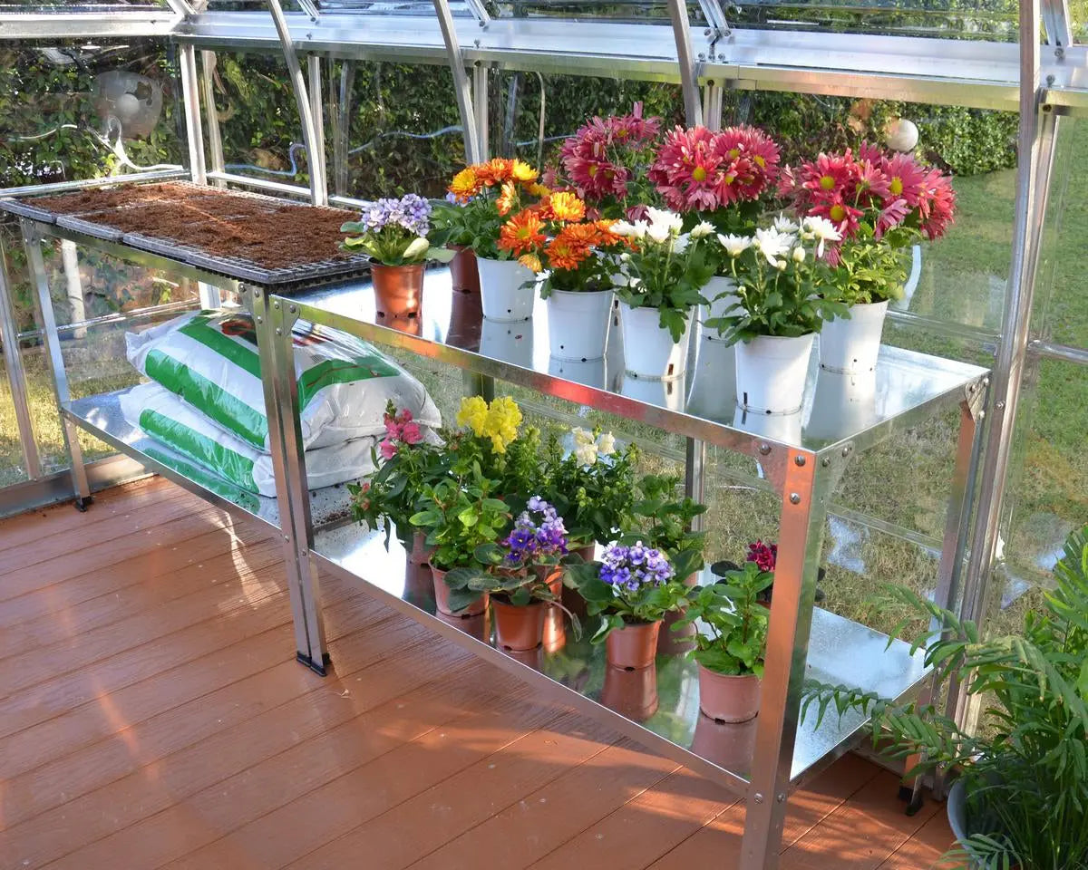 Steel Work Bench for Greenhouses | Palram-Canopia Greenhouse Accessories Canopia by Palram   