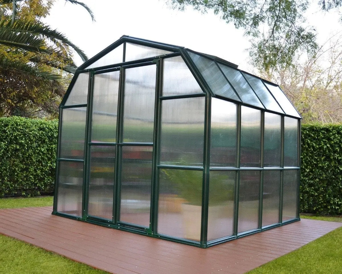 Prestige® ~8 ft. x 8 ft. Twin-Wall Panels Greenhouse | Rion by Palram-Canopia 8' Wide Prestige with MOUNTING BASE Canopia by Palram   