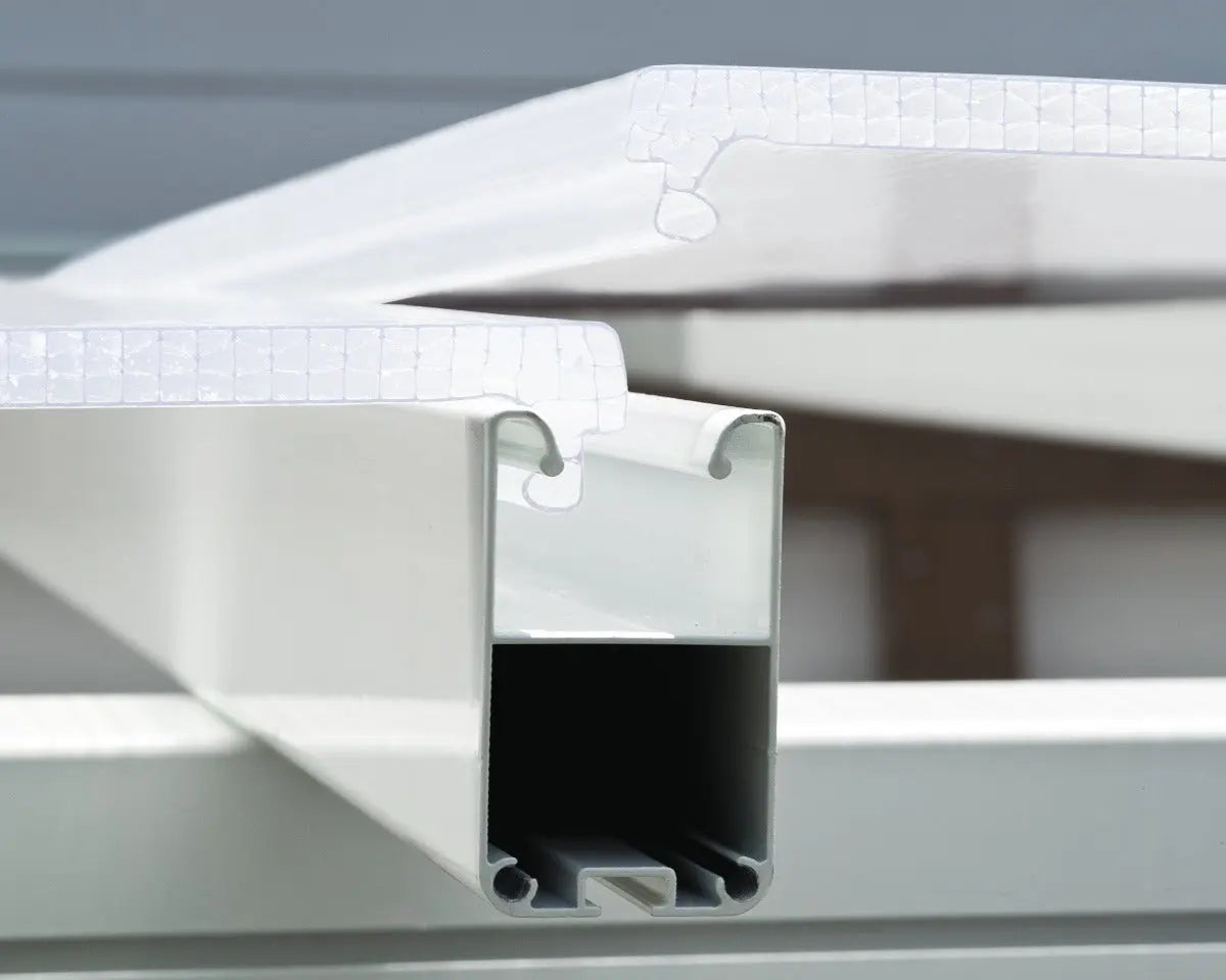 SanRemo™ 10 ft. x 18 ft. Solarium Patio Enclosure White Frame White Roof | Palram-Canopia Solarium Canopia by Palram