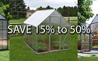 Summer Sale Event: Save 15% to 50% on Select Greenhouses!