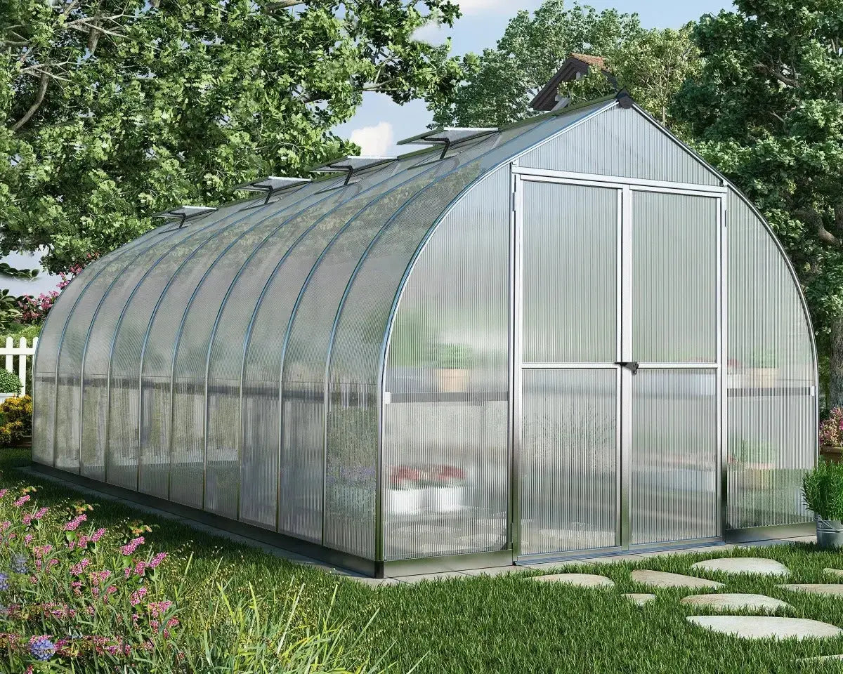 Bella® 8 ft. x 20 ft. Bell Shaped Greenhouse | Palram-Canopia 8' Wide 6mm Bella Canopia by Palram   