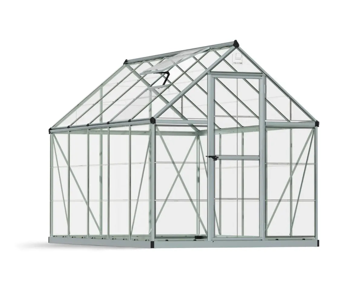 Harmony™ 6 ft. x 10 ft. Greenhouse Clear Panels Silver Frame | Palram-Canopia 6' Wide Harmony Canopia by Palram   