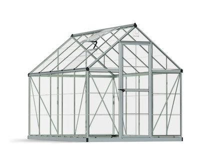 Harmony™ 6 ft. x 10 ft. Greenhouse Clear Panels Silver Frame | Palram-Canopia 6' Wide Harmony Canopia by Palram   
