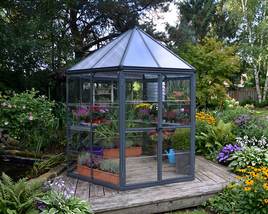 Oasis 8 ft. Hexagonal Greenhouse | Palram-Canopia Oasis Canopia by Palram