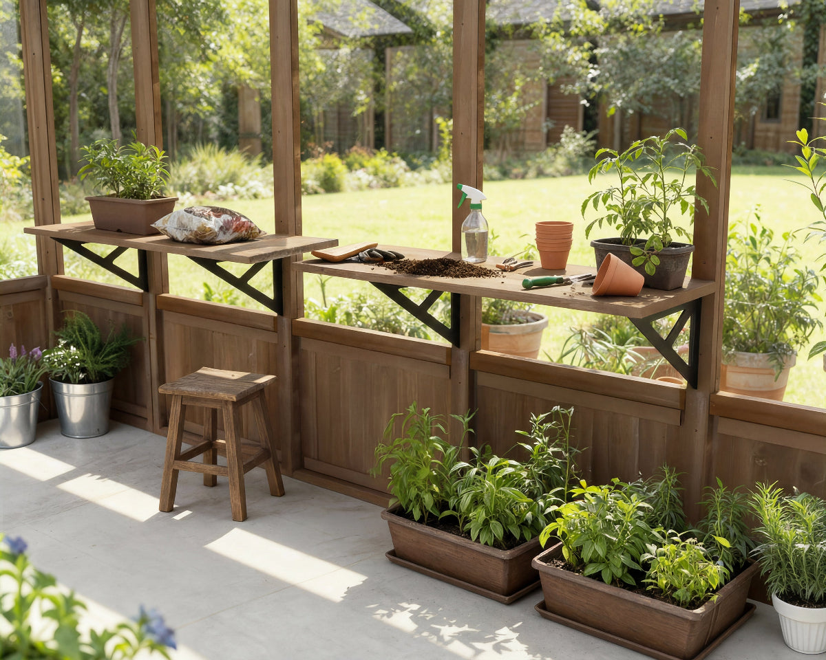 Natura Wooden Shelf Kit | Palram-Canopia