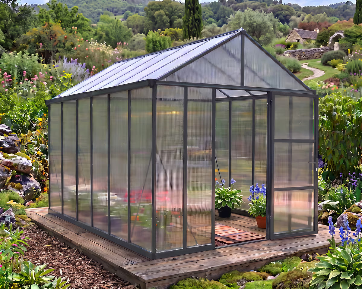 Glory 8 ft. x 12 ft. Greenhouse 10mm Twin-Wall | Palram-Canopia