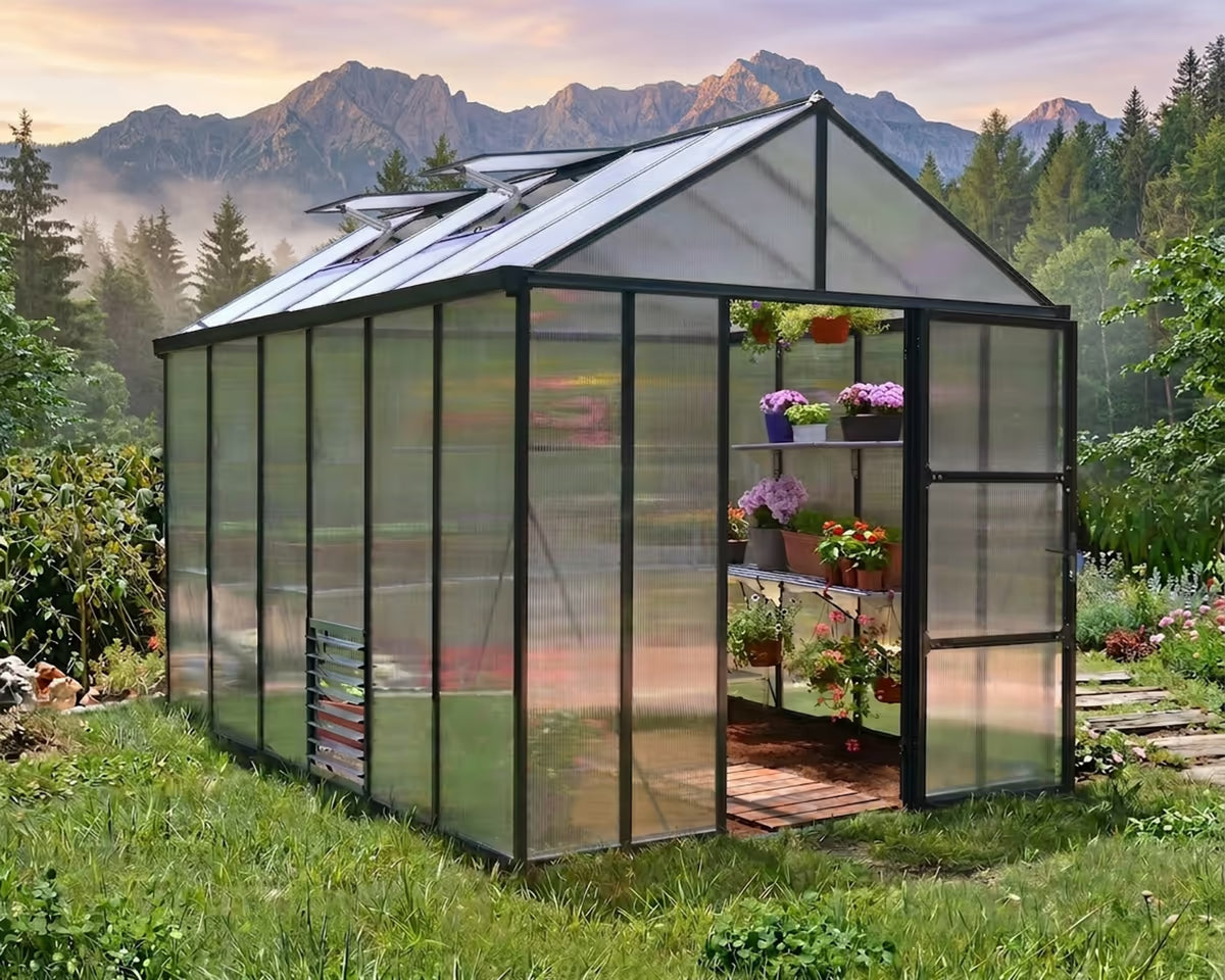 Glory 8 ft. x 12 ft. Greenhouse 10mm TwinWall | Palram-Canopia