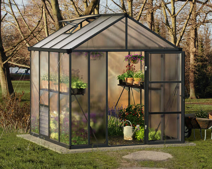 Glory® 8 ft. x 8 ft. Greenhouse with 10mm Twin-Wall Glazing | Palram-Canopia