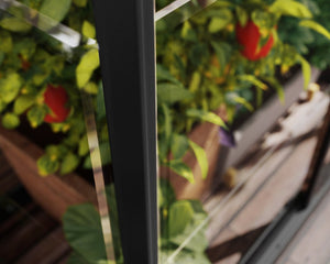 Ivy 4 ft. x 2 ft. Mini Greenhouse Kit - Black Structure & Clear Glazing