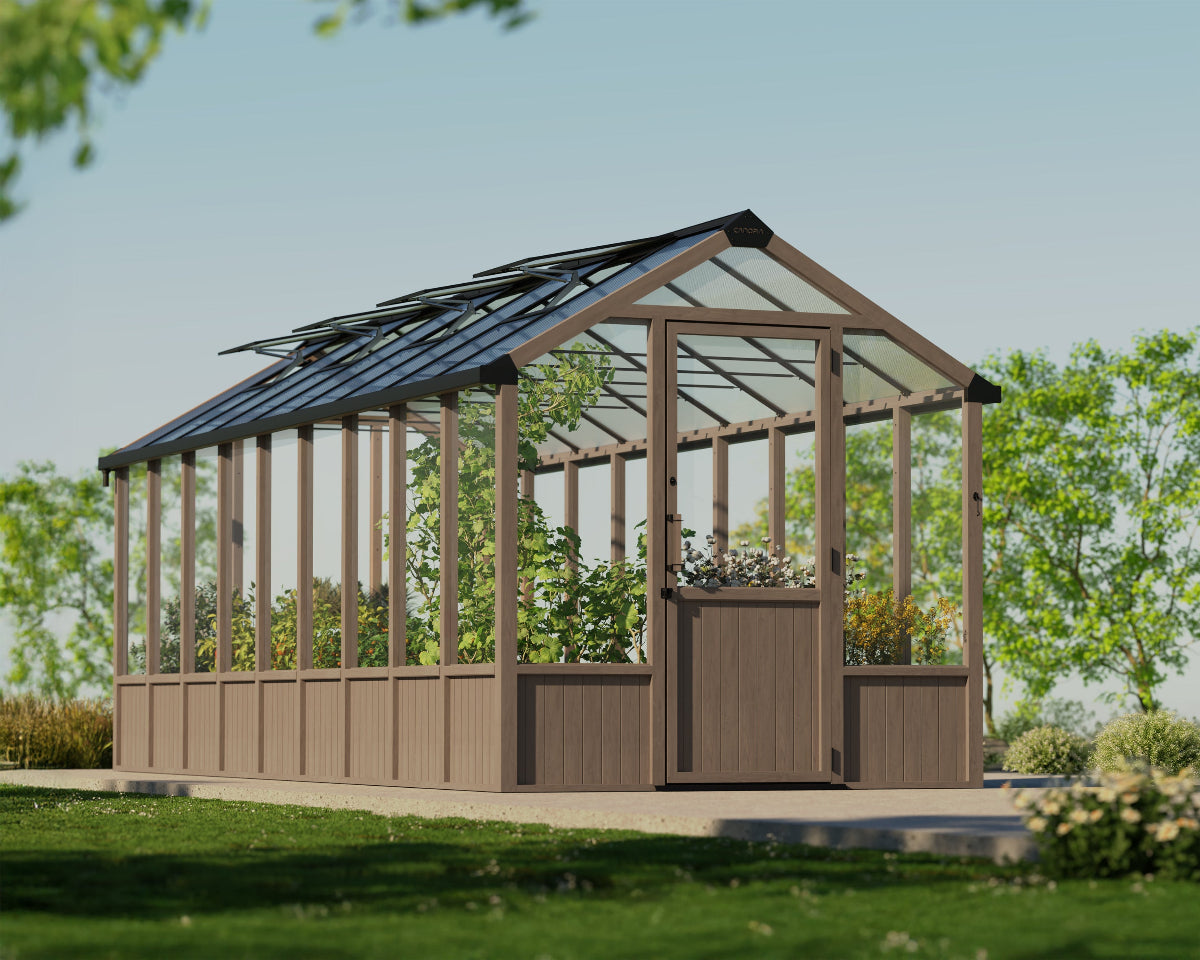 Natura® 8 ft. x 21 ft. Cedar Greenhouse