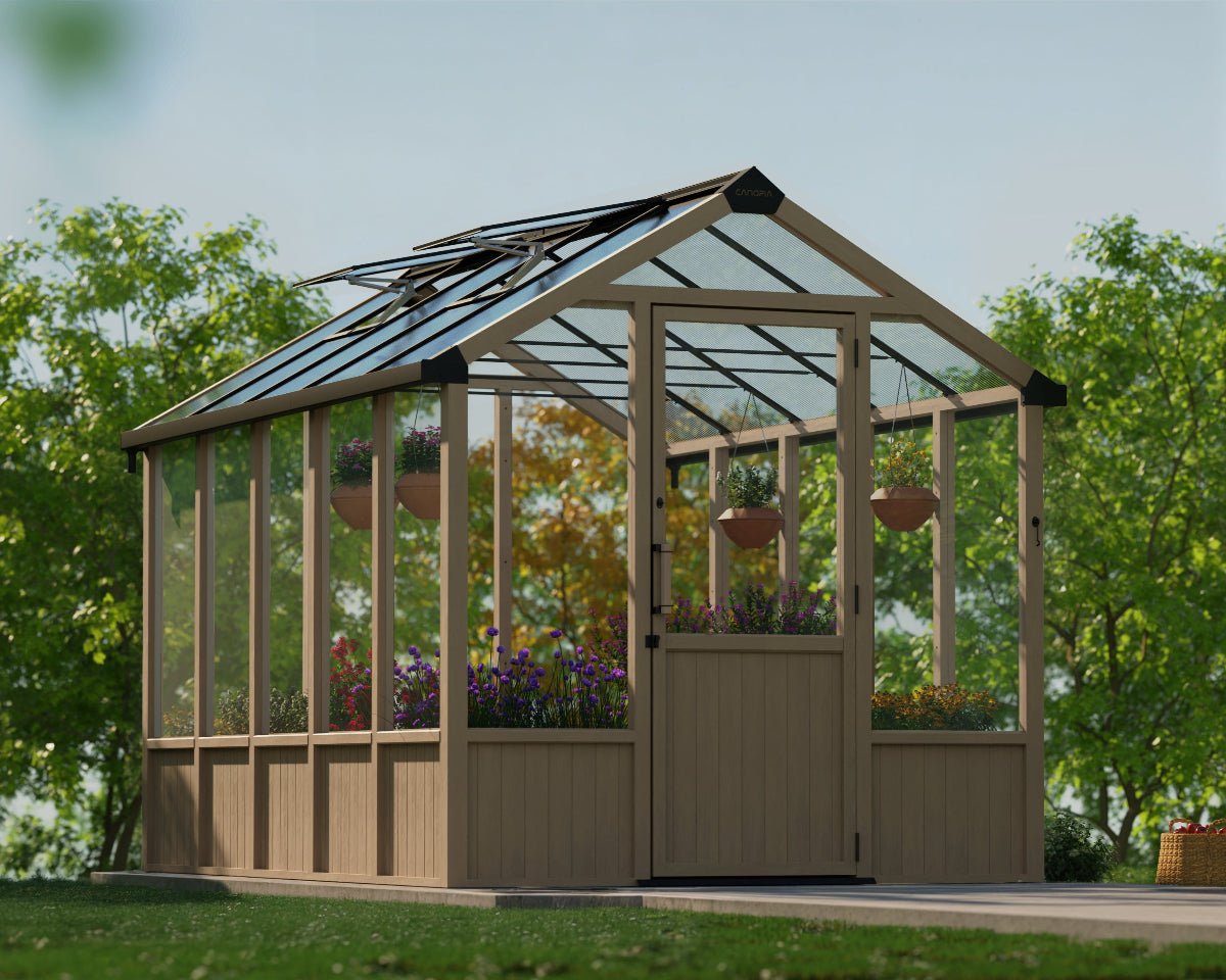Natura® 8 ft. x 12 ft. Cedar Greenhouse