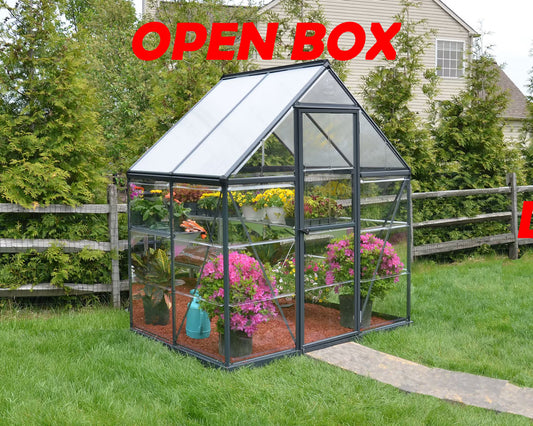 Hybrid 6 ft. x 4 ft. Greenhouse Grey Frame | OPEN BOX