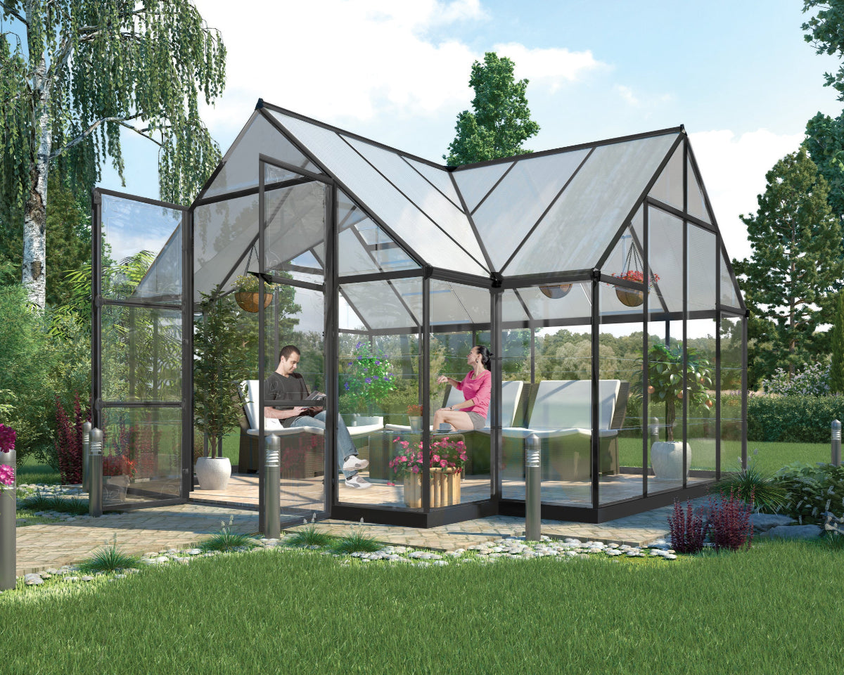 Victory® 10 ft. x 12 ft. Orangery Chalet Greenhouse | Palram-Canopia