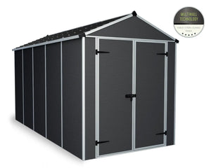 Rubicon ~6 ft. x 12 ft. Grey Storage Shed  | Palram-Canopia Canopia by Palram