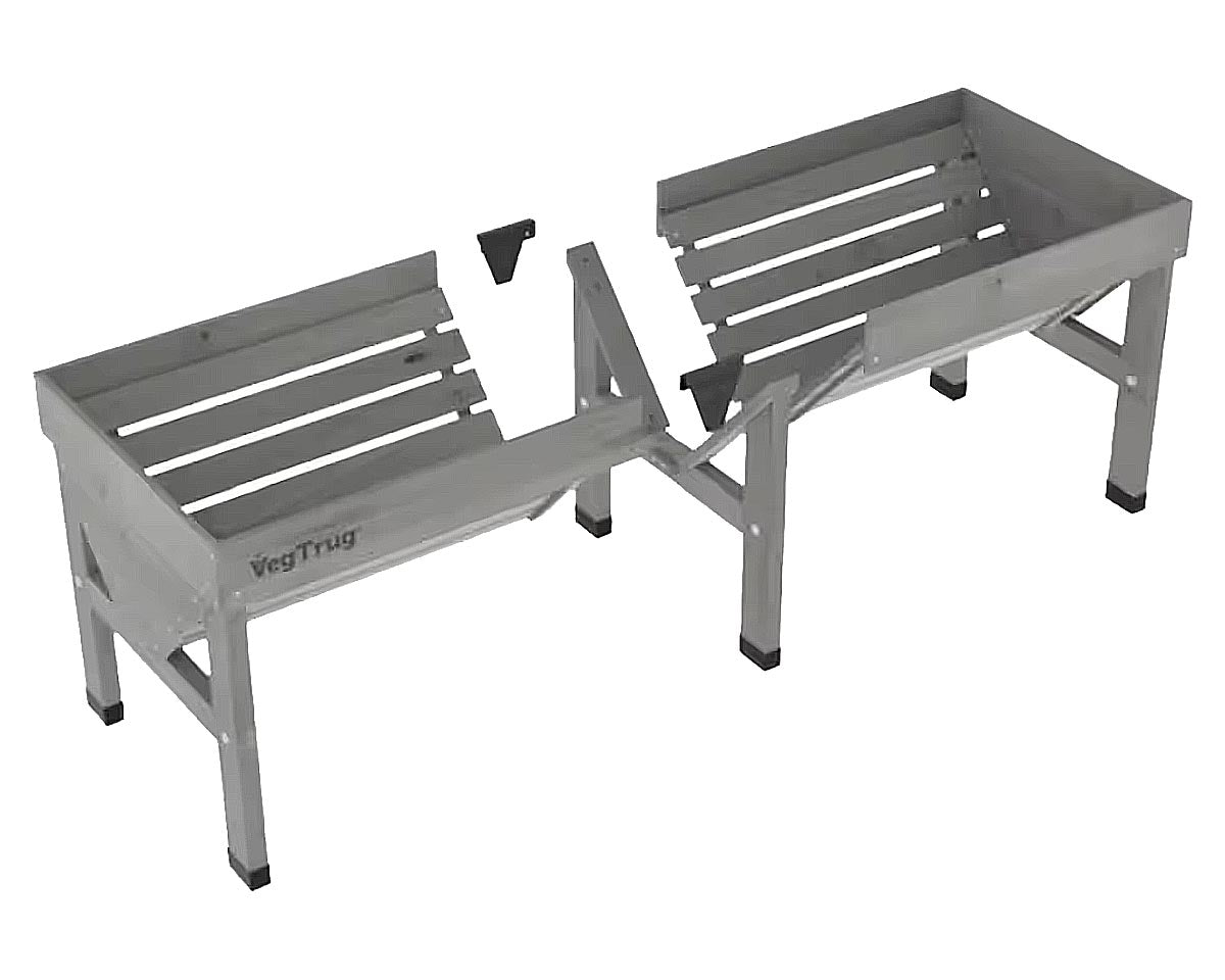 VegTrug Classic Raised Garden Bed Planter 72"x30"x32" Grey Wash Cold Frames & Raised Gardens VegTrug   