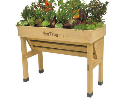 VegTrug Wall Hugger Raised Garden Bed Planter in Natural - Small