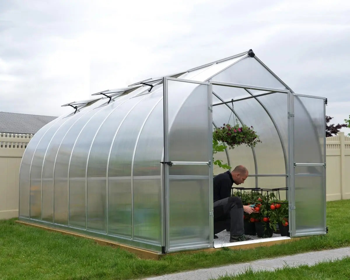 Bella® 8 ft. x 16 ft. Bell Shaped Greenhouse | Palram-Canopia 8' Wide 6mm Bella Canopia by Palram   