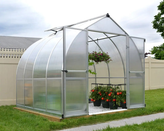 Bella® 8 ft. x 8 ft. Bell Shaped Greenhouse | Palram-Canopia 8' Wide 6mm Bella Canopia by Palram   