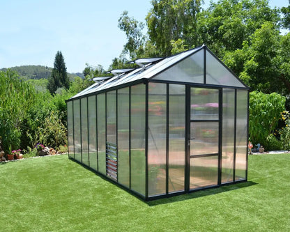 Glory® 8 ft. x 16 ft. Greenhouse with 10mm TwinWall Glazing | Palram-Canopia 8' Wide - 10mm Glory Canopia by Palram   