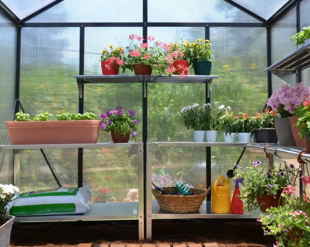 Glory® 8 ft. x 16 ft. Greenhouse with 10mm TwinWall Glazing | Palram-Canopia - Twin-Wall Polycarbonate Panels