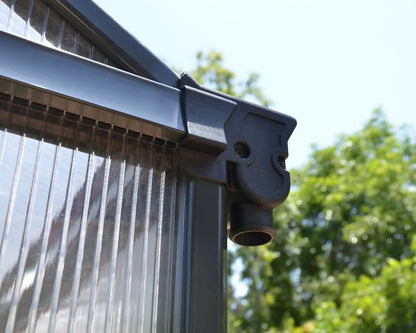 Glory® 8 ft. x 16 ft. Greenhouse with 10mm TwinWall Glazing | Palram-Canopia - Gutter