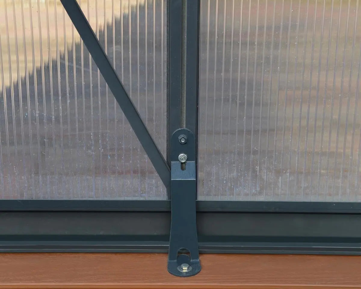 Glory® 8 ft. x 8 ft. Greenhouse with 10mm TwinWall Glazing | Palram-Canopia - Anchoring