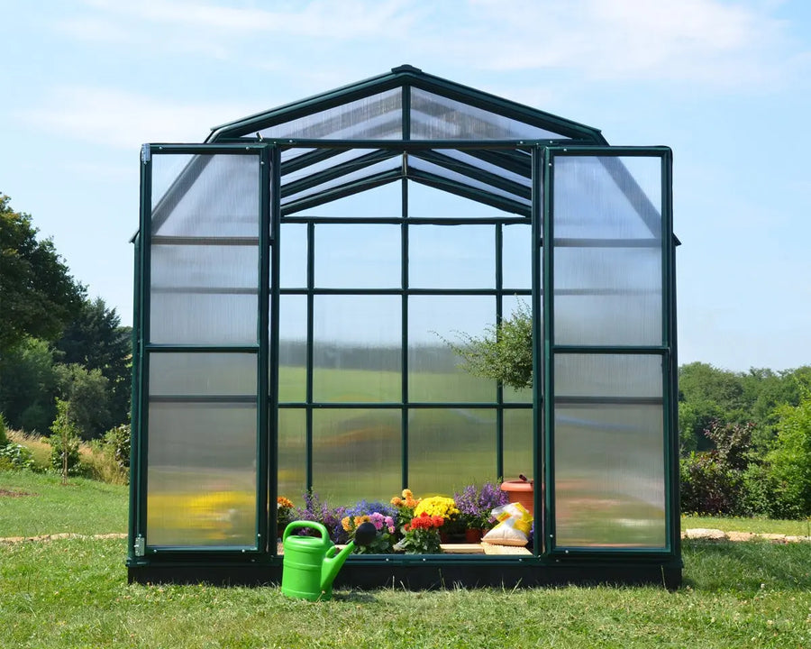 Grand Gardener® ~8 ft x 8 ft.  Greenhouse | Rion by Palram-Canopia Rion