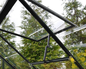 Palram Harmony 6 ft. x 8 ft. Greenhouse Clear Panels Grey Frame - Canada Greenhouse Kits