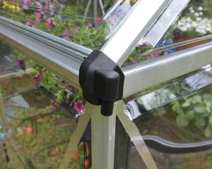Palram Harmony 6 ft. x 8 ft. Greenhouse Clear Panels Silver Frame - Canada Greenhouse Kits