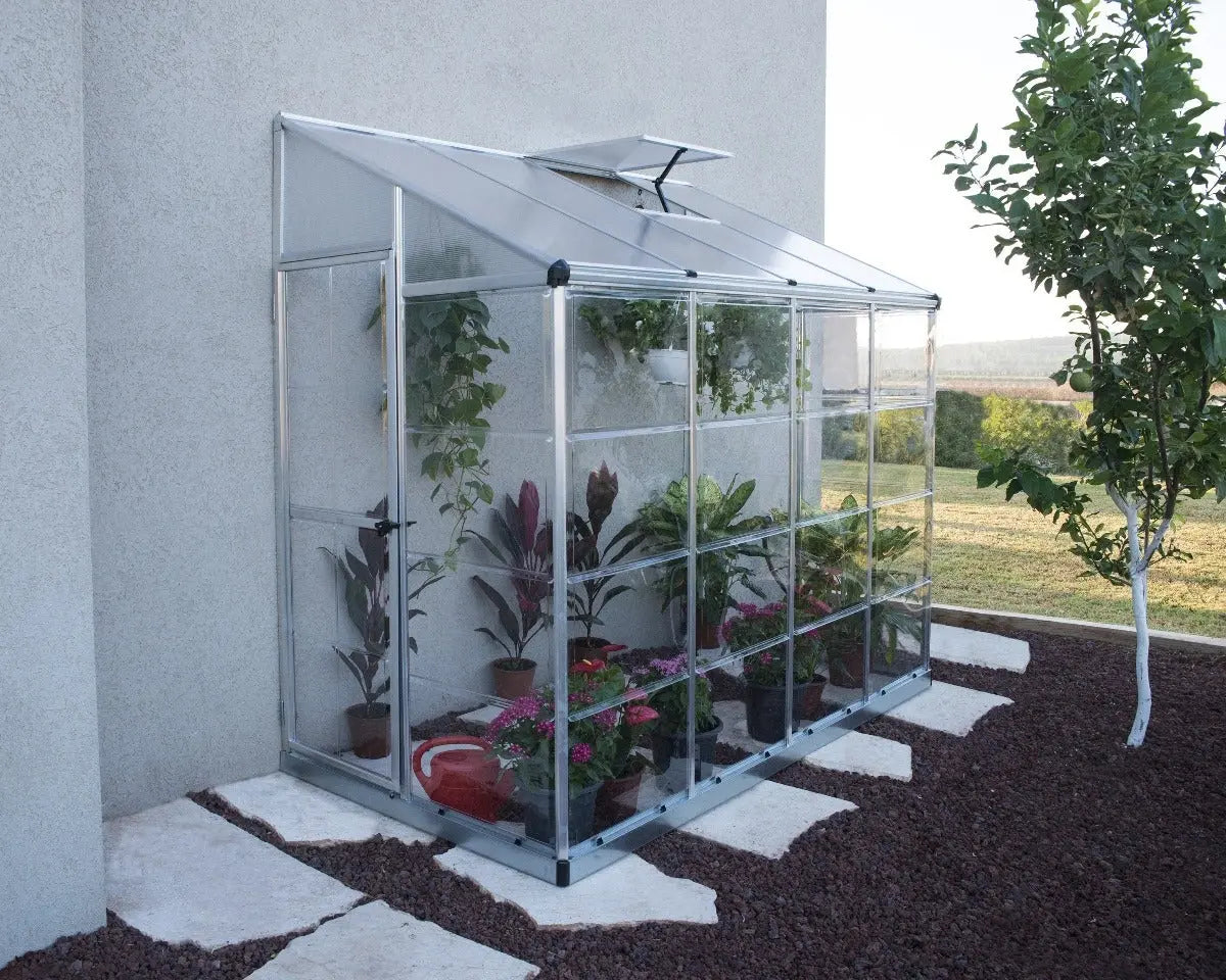 Lean-To™ Greenhouse 4 ft. x 8 ft. | Palram - Canopia 4' Wide Lean-to Canopia by Palram   