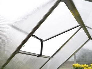 Palram Mythos® 6 ft. x 6 ft. Greenhouse Twin Wall Silver - Canada Greenhouse Kits