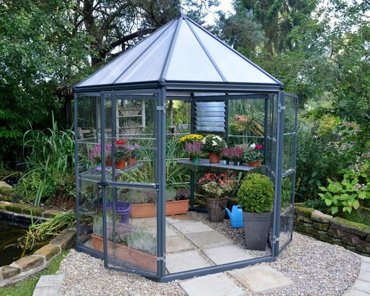 Oasis™ 8 ft Hexagonal Greenhouse | Palram-Canopia Oasis Canopia by Palram   