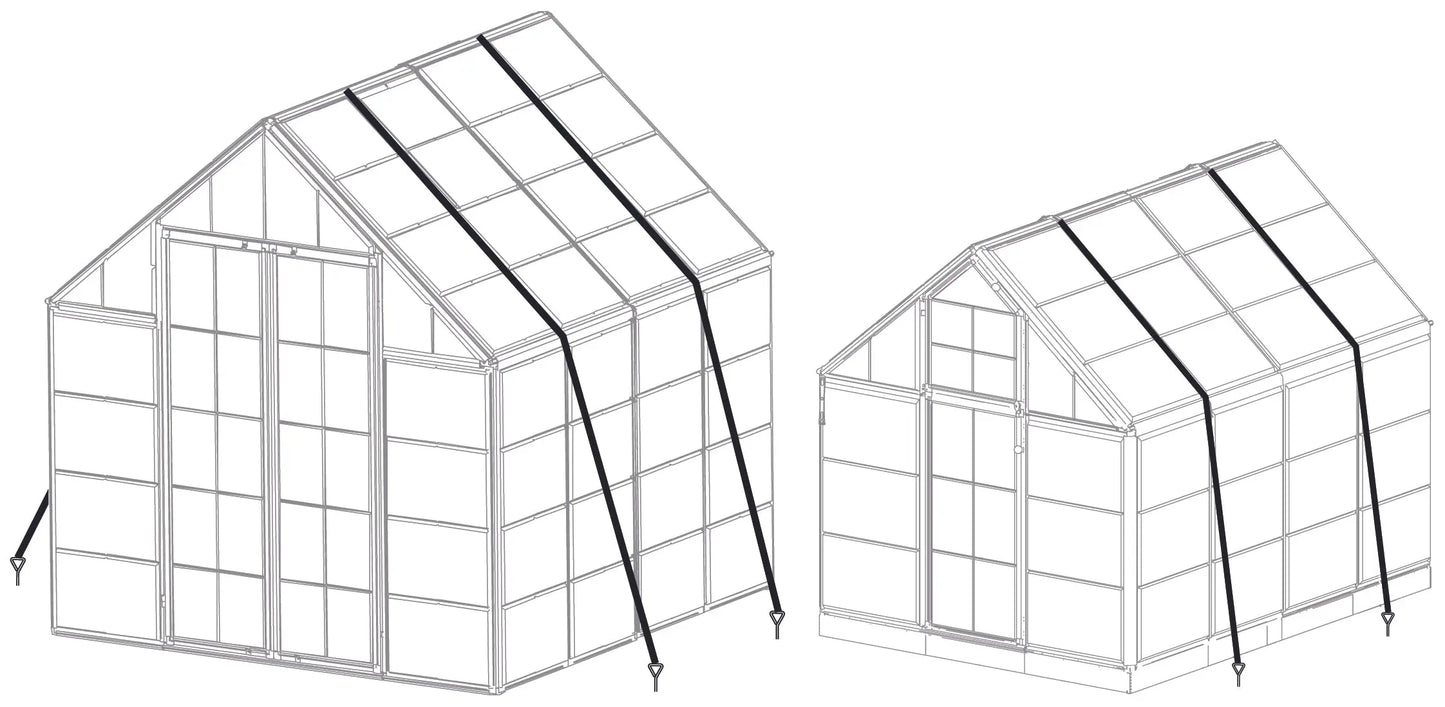 Palram-Canopia's Anchoring Kit for Select Greenhouse Models Greenhouse Accessories Canopia by Palram   