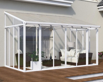SanRemo™ 10 ft. x 14 ft. Solarium Patio Enclosure White Frame White Roof | Palram-Canopia Solarium Canopia by Palram   
