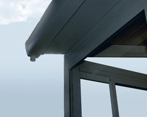 SanRemo™ 10 ft. x 14 ft. Solarium Patio Enclosure Grey Frame Translucent Roof | Palram-Canopia
