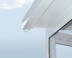 SanRemo™ 10 ft. x 10 ft. Solarium Patio Enclosure White Frame Translucent Roof | Palram-Canopia