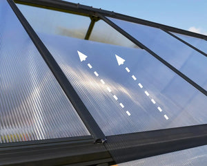 Mythos® 6 ft. x 10 ft. Greenhouse Twin Wall Grey | Palram-Canopia