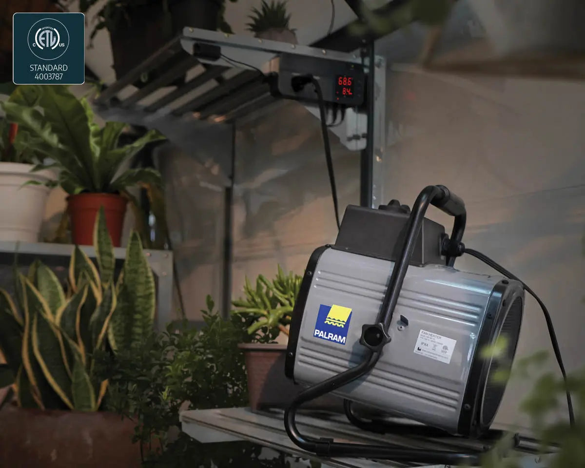 Fan Heater with Digital Thermostat by | Palram-Canopia - Canada Greenhouse  Kits