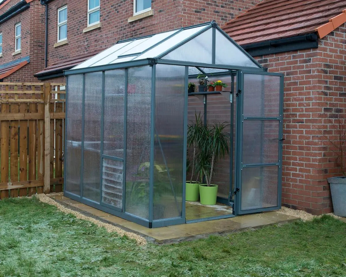 Glory® 6 ft. × ft. 8 Greenhouse with 10mm Twinwall Glazing | Palram-Canopia 6' Wide - 10mm Glory Canopia by Palram   